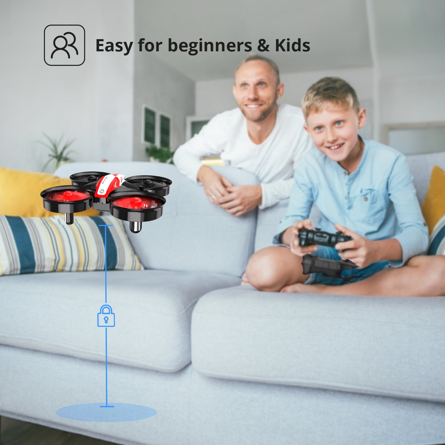 HS210 Holy Stone Mini Drone – Red